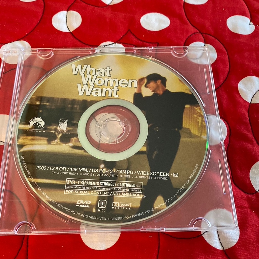 🌼🌿Gently used DVD, What Women Want, no original case 🌼🌿
